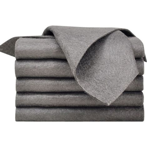 Chiffon de Nettoyage Magique pour Les Vitres, 5 Pièces Chiffons Nettoyage Magique Epaissi Forte Absorption d'eau Outils pour Verre Voiture Maison Cuisine Salle de Bain (1/4)