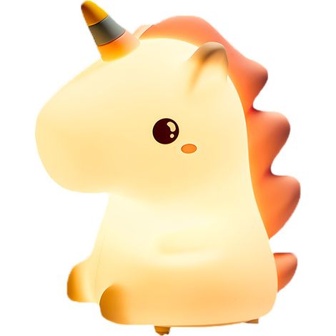 Veilleuse bébé, veilleuse enfant, veilleuse LED rechargeable pour filles, garçons et adultes, cadeau licorne, décoration kawaii pour chambre, lampe de chevet (1/5)