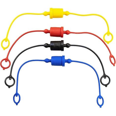 Ensemble de capuchons anti-poussière mâles et femelles pour coupleur rapide hydraulique, capuchons/bouchons anti-poussière en caoutchouc (-A 1/4 pouce) (1/4)