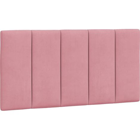 vidaXL Cuscino Testiera Hanko Rosa 100 cm in Velluto