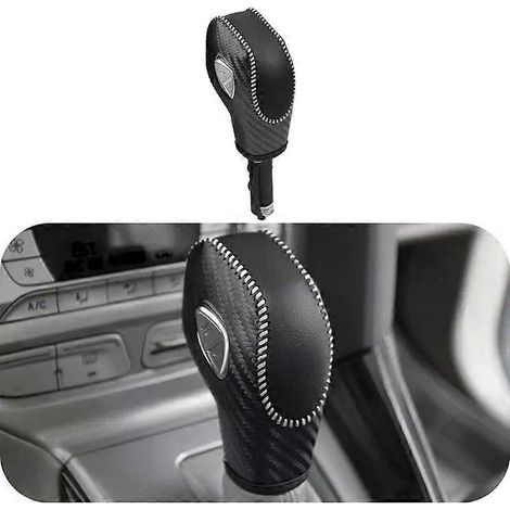 Schaltknaufabdeckung in Carbon-Optik aus PU-Leder für folgende Fahrzeuge: EcoSport, Escape, Fusion, C-Max, Energi Wagon, Fiesta, Focus (JXLGV) (1/4)