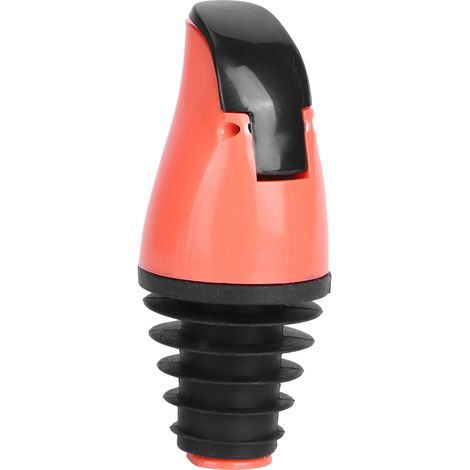 Bouchon Verseur Pour Bouteille Huile Sans Fuite ABS Silicone Rouge Orange Pour Vin Sauce Soja Vinaigre Cuisine 2 Pcs (1/4)