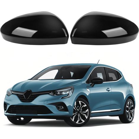 Coques de rétroviseur pour Renault Clio MK5 2019-2025, Noir, Paire (1/5)