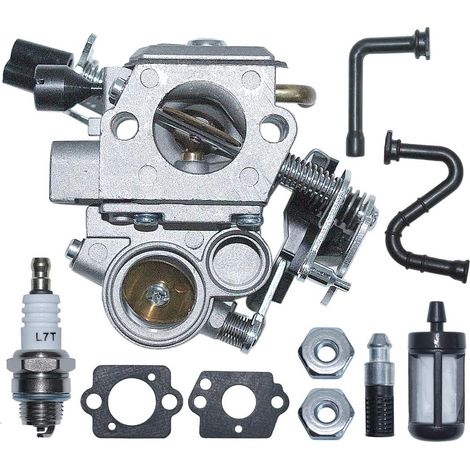 Kit de carburateur, huile, filtre à carburant, tuyau, bougie, écrou pour Stihl MS362 MS362C Tronçonneuse Remplace Walbro WTE-8-1 1140-120-0600. (1/5)