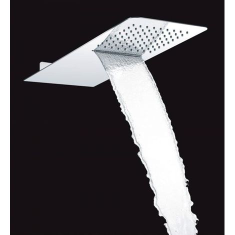 Tête de douche hydro luxe avec cascade anti-calcaire 55x23 cm (1/5)