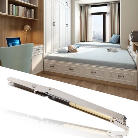 Support de déverrouillage pneumatique pliable en acier inoxydable avec pièces de montage pour étagère de table 150N (1/5)