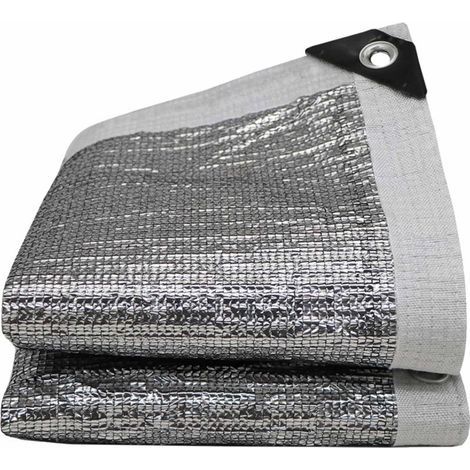 Toile d'ombrage en aluminium réfléchissant 99 % – Filet parasol 2 x 2 m avec œillets renforcés – Protection UV haut rendement (1/5)