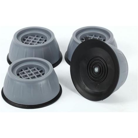 Set of 4 non-slip and absorbent washing machine pads, 8 cm riser, universal and durable refrigerator drum base