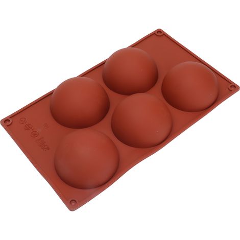 3D-Halbkugelform aus Silikon für Gebäck, Kuchen, Gelees, runde Backformen, Donuts, Desserts, Mousses und Schokolade (1/5)