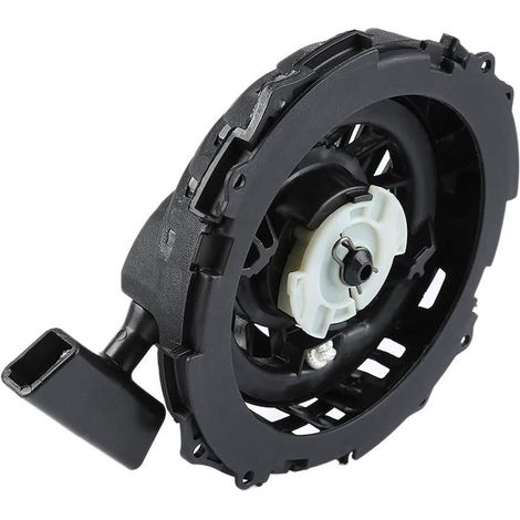 Lanceur à rappel pour tondeuse à gazon, compatible avec Briggs & Stratton,en métal, noir (1/4)