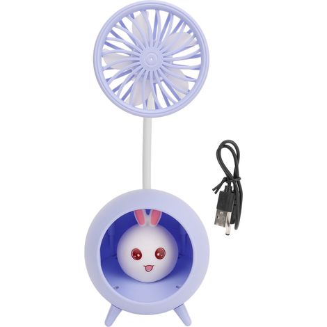 Lampe de bureau avec ventilateur, mini lampe LED au design mignon, lampe de table pour la maison, le bureau ou les voyages, lampe de nuit protectrice pour les yeux (1/5)
