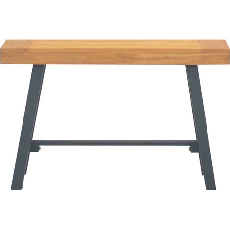 Banc 80 cm Banc de salon - Banc de table Bois massif de teck BV955508 - BonneVie (1/5)