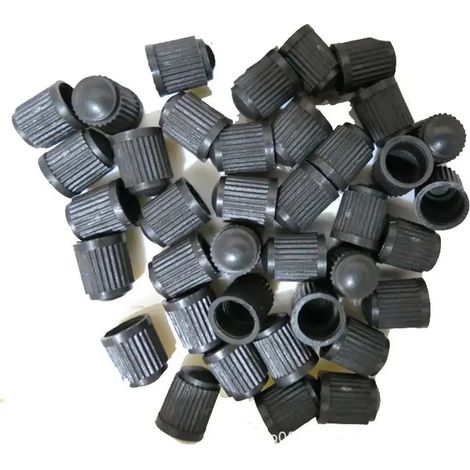 Vente directe de bouchons anti-poussière pour valves de pneus de voiture, bouchons en plastique, bouchons de valve et bouchons de pneus (5 pièces) (1/4)