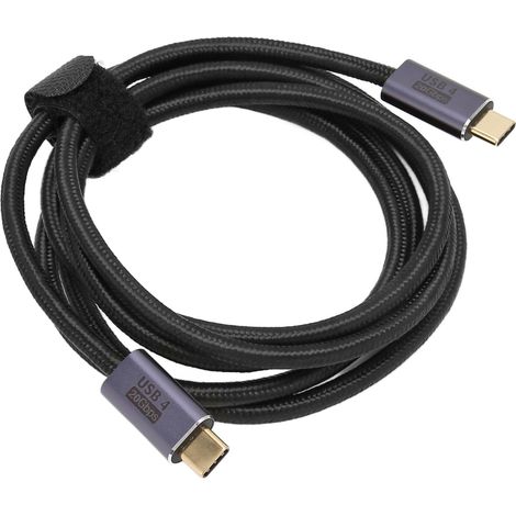 Câble USB-C 4.0 1,5m Haute Vitesse 20Gbps, Compatible 8K 60Hz et Charge Rapide PD 100W (1/5)