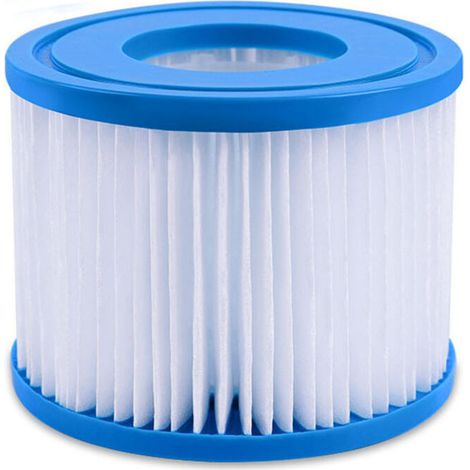 1 x Filtre de piscine, Cartouche de filtre Bestway VI pour Lay-Z-Spa Miami, Vegas, Monaco Cartouche de remplacement basée sur le modèle réel utilisé, taille du produit : 104mm52mm80mm. (1/4)