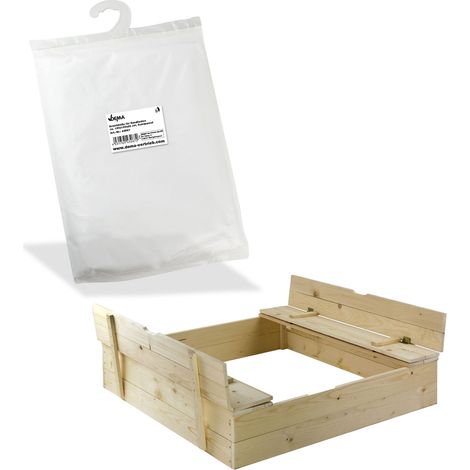 Schutzhülle Hülle Abdeckung Abdeckplane Plane für Sandkasten 120x120x20 cm (1/3)