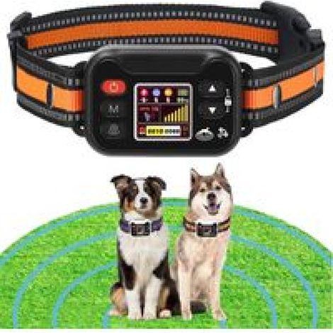 Clôture GPS sans fil anti-fugue chien - Collier rechargeable IPX6 - Rayon 15-2000m - Modes bip vibration impulsion (1/5)