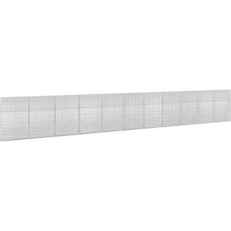 Gabion avec fil de 5 mm et maille de 5x2,5 cm 1100x20x150 cm vidaXL (1/5)