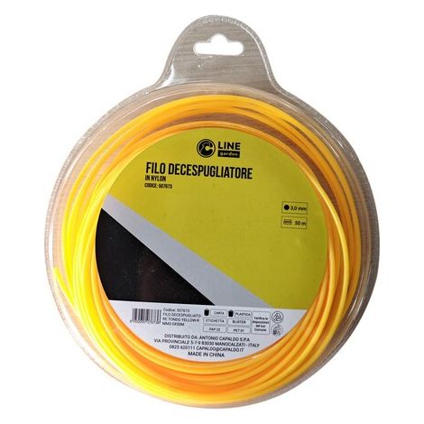 C FILO DECESPUGLIATORE TONDO YELLOW-R MM3.0X50M