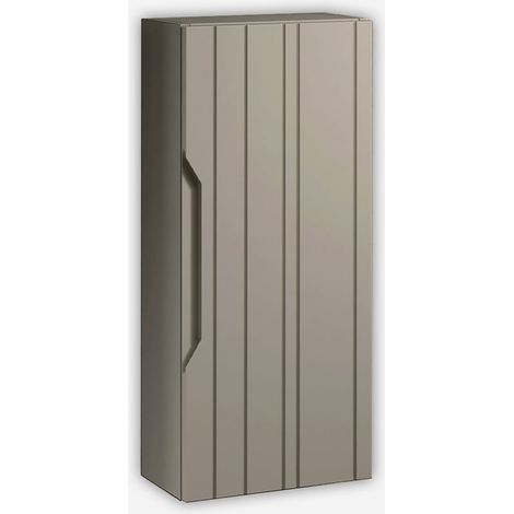 Wandhängender Badezimmerschrank mit Soft-Close-Tür und umkehrbaren Türen Solmira - Taubengrau