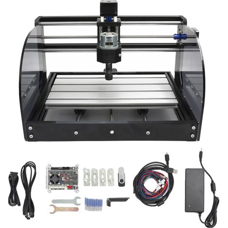 Máquina CNC, control de 3 ejes, grabado y corte láser, modelo estándar, 20 W-a (1/2)