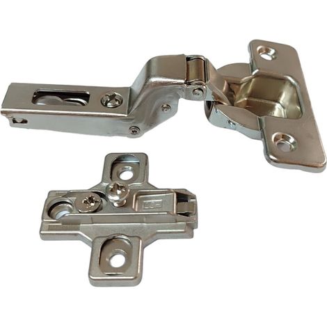 Cerniera salice per ante collo 17 alta 110° c2a6p99 foro legno 35 mm con basetta dimensione disponibile: collo 17 - alta