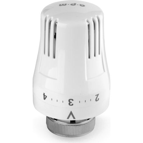 Testina Termostatica universale connessione M30 p1.5 per valvole radiatore APM 1 TR  Bianco