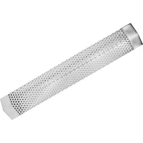 Tube fumoir BBQ en acier inoxydable 304, forme rhombique, accessoire de barbecue extérieur pour grillades au charbon de bois (1/5)