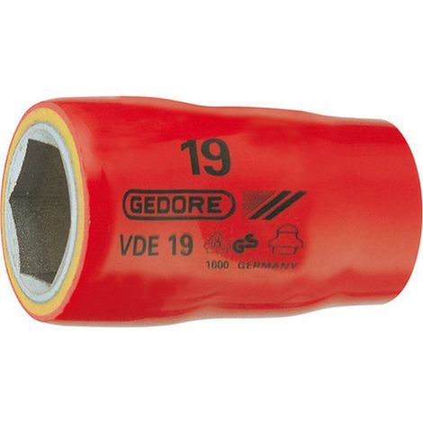 VDE 19 12 Inserti per chiave a bussola VDE 1/2" a 6 facce 12 mm (1/5)
