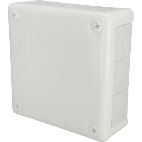 Boîte de dérivation en saillie 118x118x46mm IP55 12 passe-fils en caoutchouc blanc VP-51 EDO Technic (1/5)