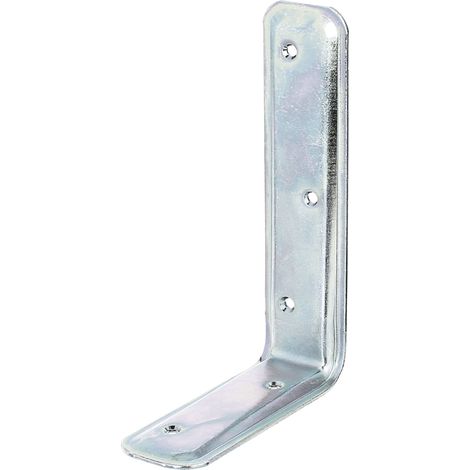 Équerre de Support Gaufrée – Zinguée – Passivée en Couche Épaisse – 100 x 160 x 40 mm – Marque Alberts (1/2)