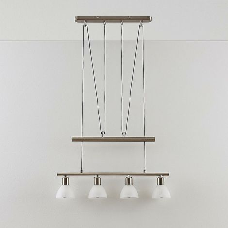 [NEUWERTIG] B-Ware Lindby Höhenverstellbare Led Balken Pendelleuchte Gwendolin Pendelleuchte Lampe E