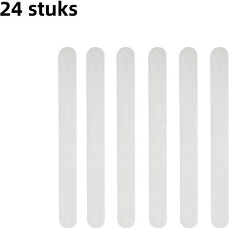 24er Packung Transparentes Antirutschband für Badezimmer für Böden, Treppen und Stufen Selbstklebende Antirutschstreifen für Badewannen 20 x 2 cm (1/5)