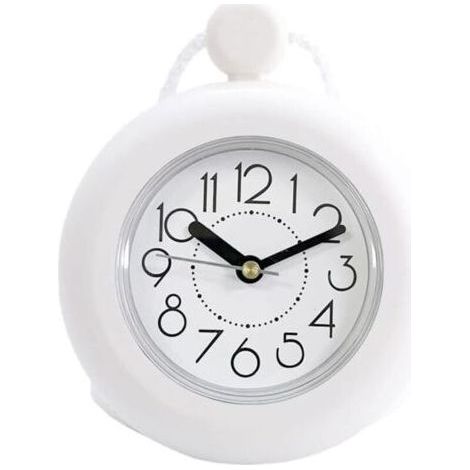 Shower Clock, Waterproof Bathroom Clock, Mini Bathroom Clock, Hanging Towel, Dual Function Wall Clock and Desk Clock, Kitchen Wall Clock (1/5)