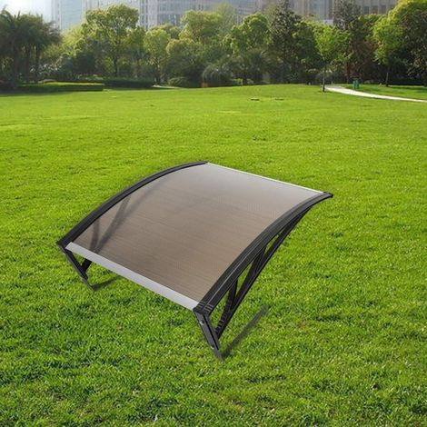 Toit de Garage pour Tondeuses à Gazon Robot, Abris Housses tondeuses, Anti Soleil Pluie- Robot Couverture Transparent Carport Polycarbonate (Brun) Brun - (1/5)