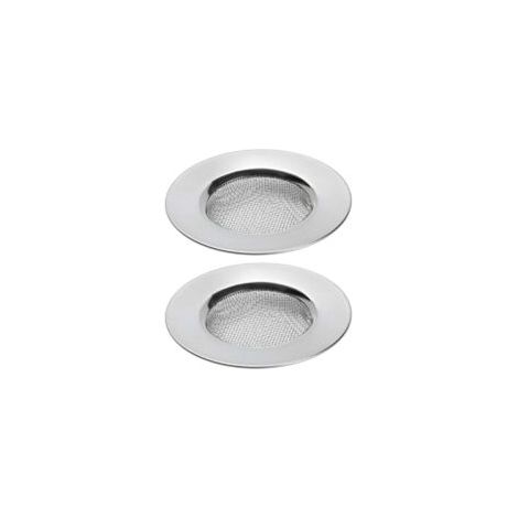 Set di 2 filtri per lavello, ideali per doccia, vasca da bagno o lavello da cucina, per raccogliere capelli. Filtri per scarico lavello in acciaio inox. Diametro 7,6 cm (3 pollici) - Crezuo