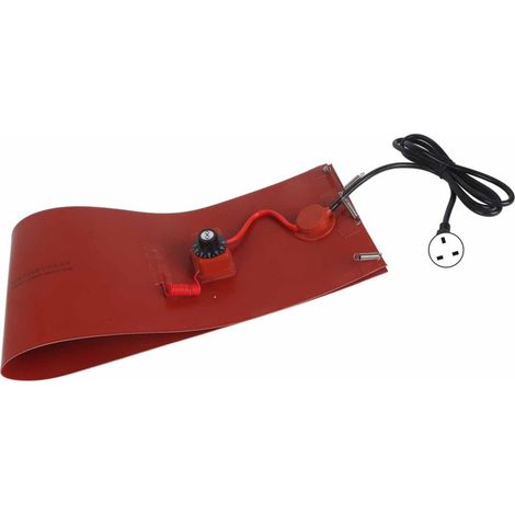 Coussin chauffant électrique en silicone pour fût d'huile de 60 L, avec thermostat, 1200 W, prise britannique 220 V (1/5)