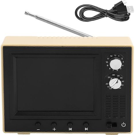 Miniaturfernseher-Modell im Maßstab 1:12 mit abspielbarer Videofunktion. (1/5)