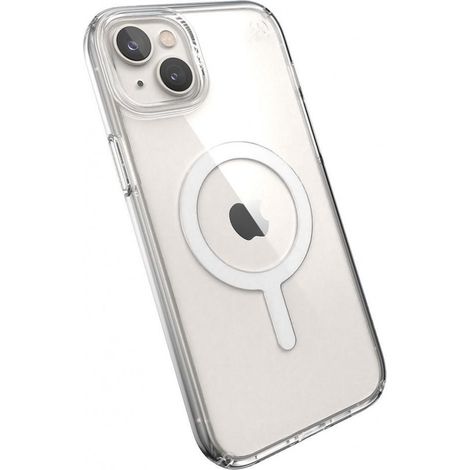 Étui Speck Presidio Perfect-Clear + MagSafe pour iPhone 15 Plus / iPhone 14 Plus (transparent)
