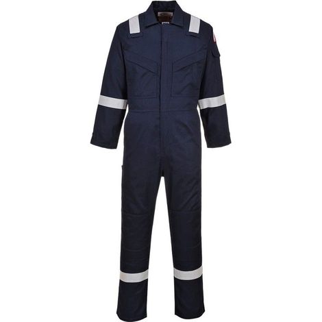 Combinaison portwest super légère bleu marine coton carbone (1/2)