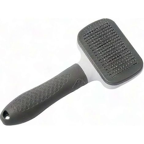 Hunde- und Katzenpflegebürste, selbstreinigender Entwirrungskamm für langes und kurzes Fell, ergonomische Glättungsbürste für Haustiere (1/2)