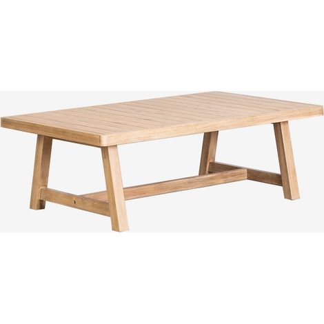 Mesa de centro rectangular 130x75 cm en madera de acacia Dubai SKLUM             