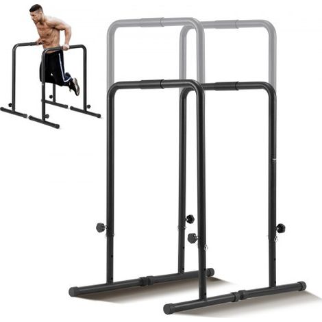 Dip-Stangen Dip-Ständer-Station mit Einstellbarer Höhe, 200 kg Fitness-Workout-Dip-Stangen-Station, Stabilisator, Parallette-Liegestützständer, Parallelbarren Krafttraining im Heim-Fitnessstudio (1/5)