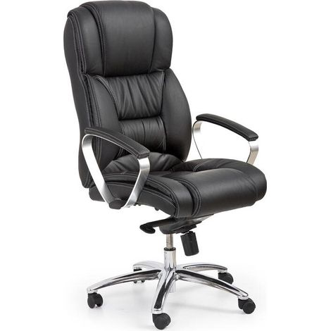Silla de oficina Houston 595, Negro, 118x68x74cm, Con reposabrazos, Con ruedas, Mecanismo de la silla: Varios bloques (1/3)