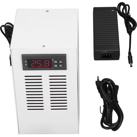 Refroidisseur d'eau pour Aquarium 72W, 3l/Min, 30 à 35db, système de refroidissement à température constante et à faible bruit, prise ue, ac 100 à 240V (1/5)
