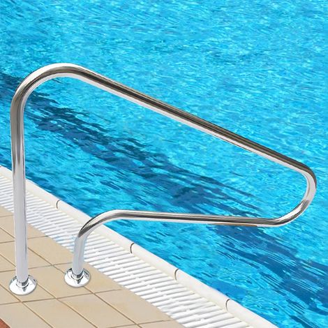 Piste de course de piscine avec emplacement de base et accessoires, pour l'intérieur et l'extérieur, piscine, parc aquatique, spa, poignées de sécurité, facile à monter, 125x80cm (1/5)