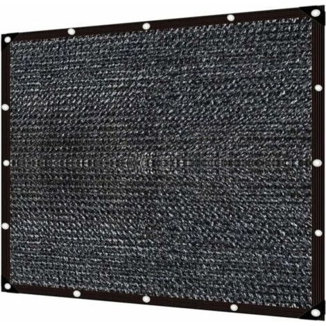 Voile d'ombrage,Filet d'Ombrage Noir,Filet Protection Solaire,Filet D'Ombrage,Filet D'ombrage Terrasse,Tissu D'Ombrage,Voile Solaire,Voile d'ombrage (3×4m) (1/5)