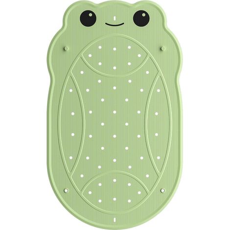 Tapis de bain antidérapant enfant forme grenouille 76x45cm lavable en machine (1/5)
