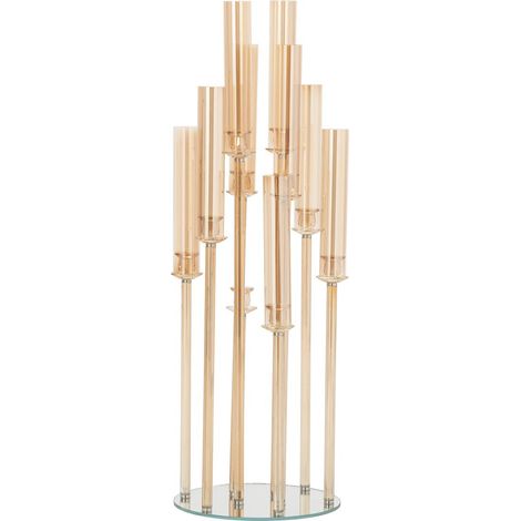Chandelier 8 Tiges en Cristal "Wendy" 120cm Doré (1/2)