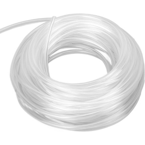 Tube acoustique transparent de 10 m de long pour appareils auditifs, offrant une bonne transmission du son et compatible avec les amplificateurs auditifs (3,3 x 2 mm / 0,13 x 0,08 po).